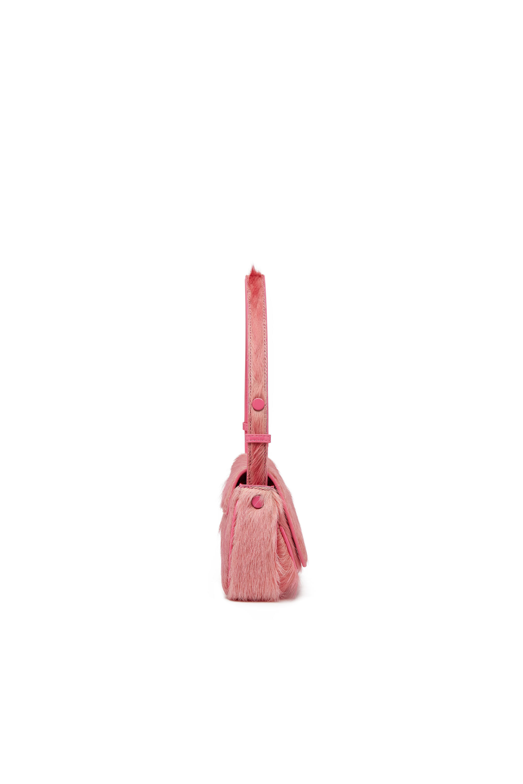 Diesel - PLAY CLUTCH, Woman's Play-Clutch in coloured hairy leather in Pink - 3