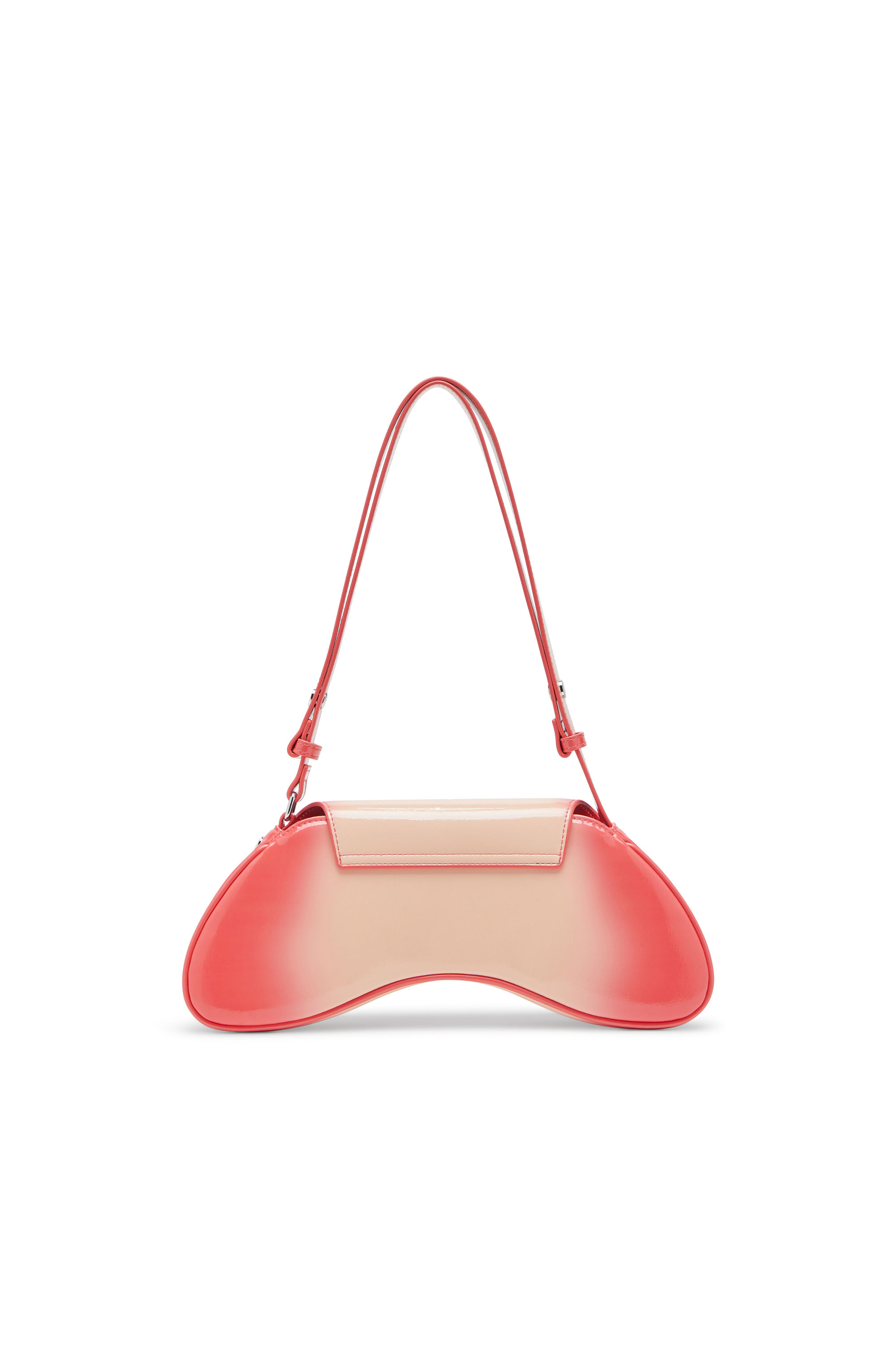 Diesel - PLAY CROSSBODY, Woman's Play-Shoulder bag in printed glossy PU in Pink - 2